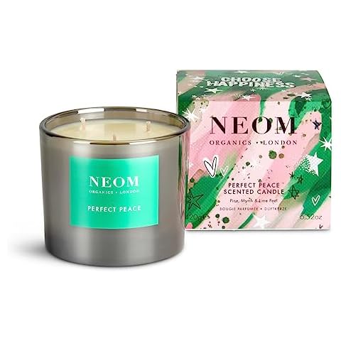 NEOM Perfect Peace Candle with Pine, Myrrh & Lime Peel Cover