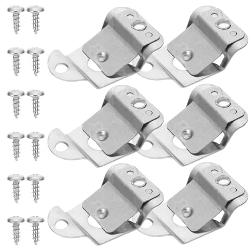 6pcs Holder Clip for Mobile Radio Gm3688 Stainless Steel Microphone