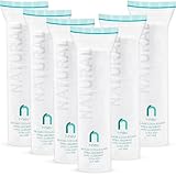 R-NEU Cotton Rounds, 600 Count Makeup Remover and Facial Cleansing Round Cotton Pads, Waffle Textured Hypoallergenic 100% Natural Cotton Wipes, 2.25 Inch Diameter (600 Pack)