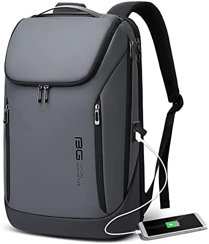 BANGE Business Smart Backpack Waterproof fit 15.7 Inch Laptop Backpack with USB Charging Port,Travel Durable Backpack