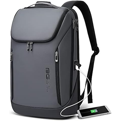 BANGE Business Smart Backpack Waterproof fit 15.6 Inch Laptop Backpack with USB Charging Port,Travel Durable Backpack Cover