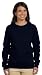 Gildan womens Heavy Blend 8 oz. 50/50 Fleece Crew(G180FL)-BLACK-S