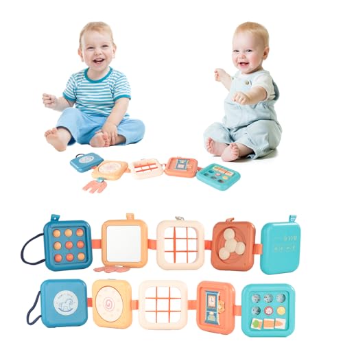 Lixstyea Flugzeug Reisespielzeug - Busy Activity Board für Kinder Montessori Spielzeug Activity Buch Für Unterwegs im Reiseauto Sensorisches Pädagogisches Entwicklungsspielzeug ab 3 Jahr