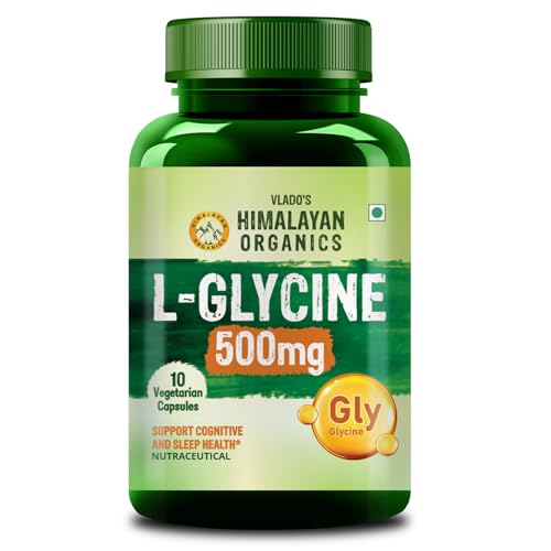 Image of Vlado's Himalayan Organics L-Glycine 500mg Supplement -10 Veg Capsules