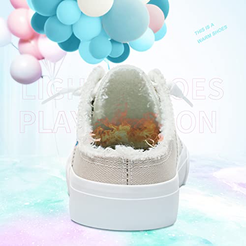 Image of Obtaom Women Canvas Mules Memory Foam Clipper Fashion Sneakers Comfortable Slip-On Mule Backless Holiday Shoes