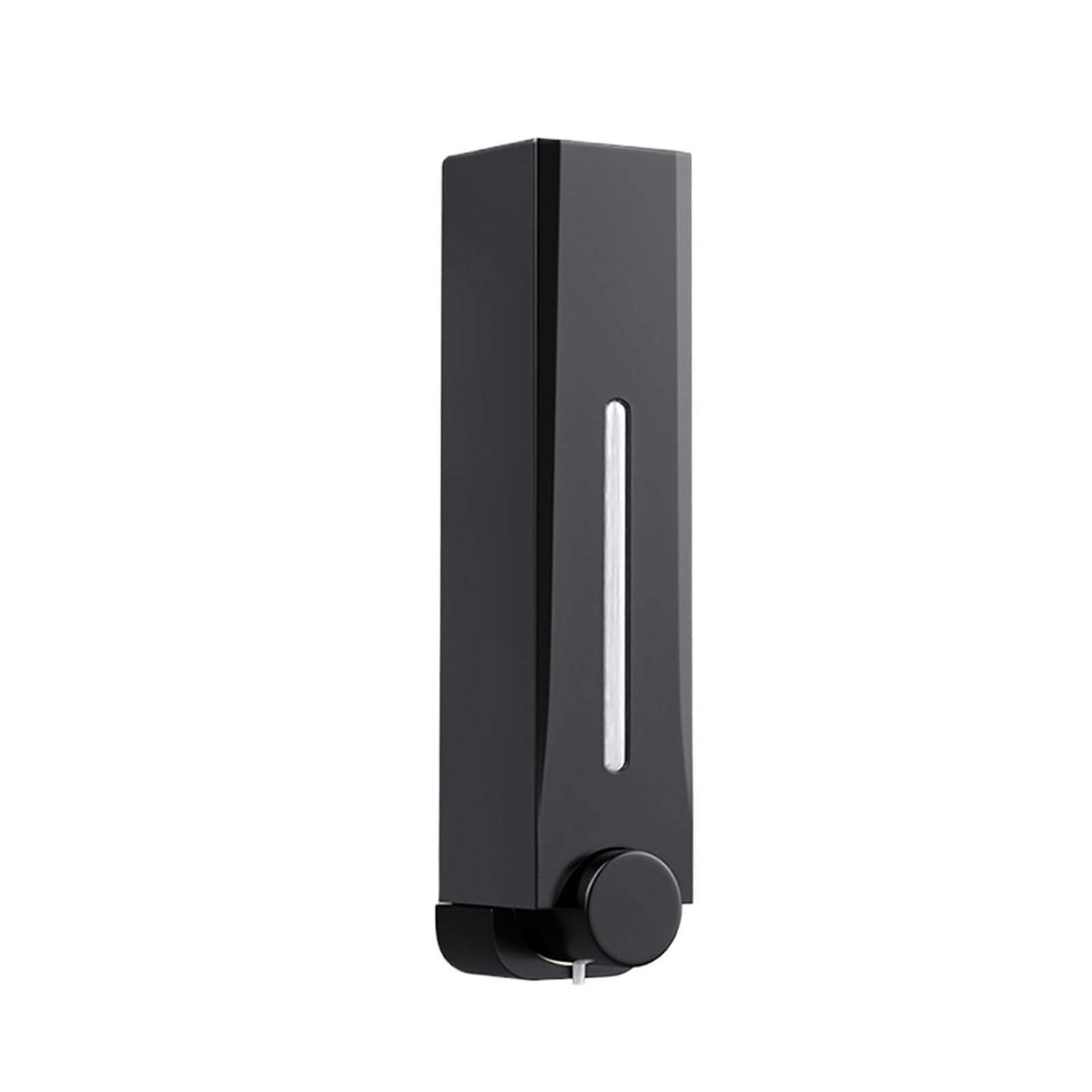 Wall Mounted Soap Dispenser For 500ML Soap Dispenser Wall Mounted Manual Press Soap Box Hand Soap Bottle(Black)