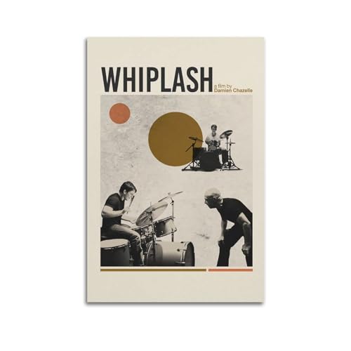 NUSLNG Whiplash - Póster decorativo de filme Whiplash, arte de parede, decoração moderna de quarto, póster de 30 x 45 cm, estilo sem moldura