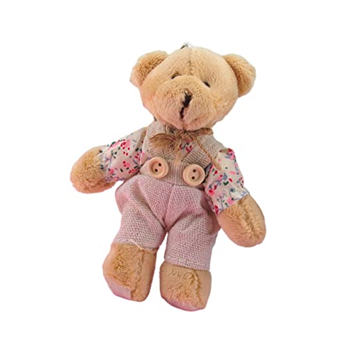 ERINGOGO Fashionable Couples Bear Keychain Unique Cartoon Bear Pendant for Bag Decor Random Style