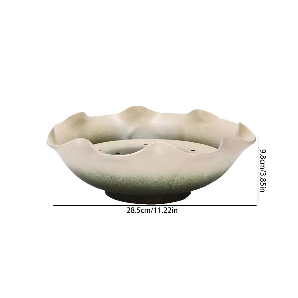 Blat taca na kawę kreatywna retro ceramiczna taca na herbatę salon taca biurowa okrągła taca suchy stół do parzenia kawy zestaw do herbaty Kung Fu pulpit taca na herbatę