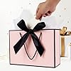 Mifferer Geschenktüten, 2 Stück Mit Griffen, Taschentuch Und Karten - Für Frauen, Mädchen, Brautjungfern, Geburtstage, Valentinstag Und Hochzeitsfeiern #4