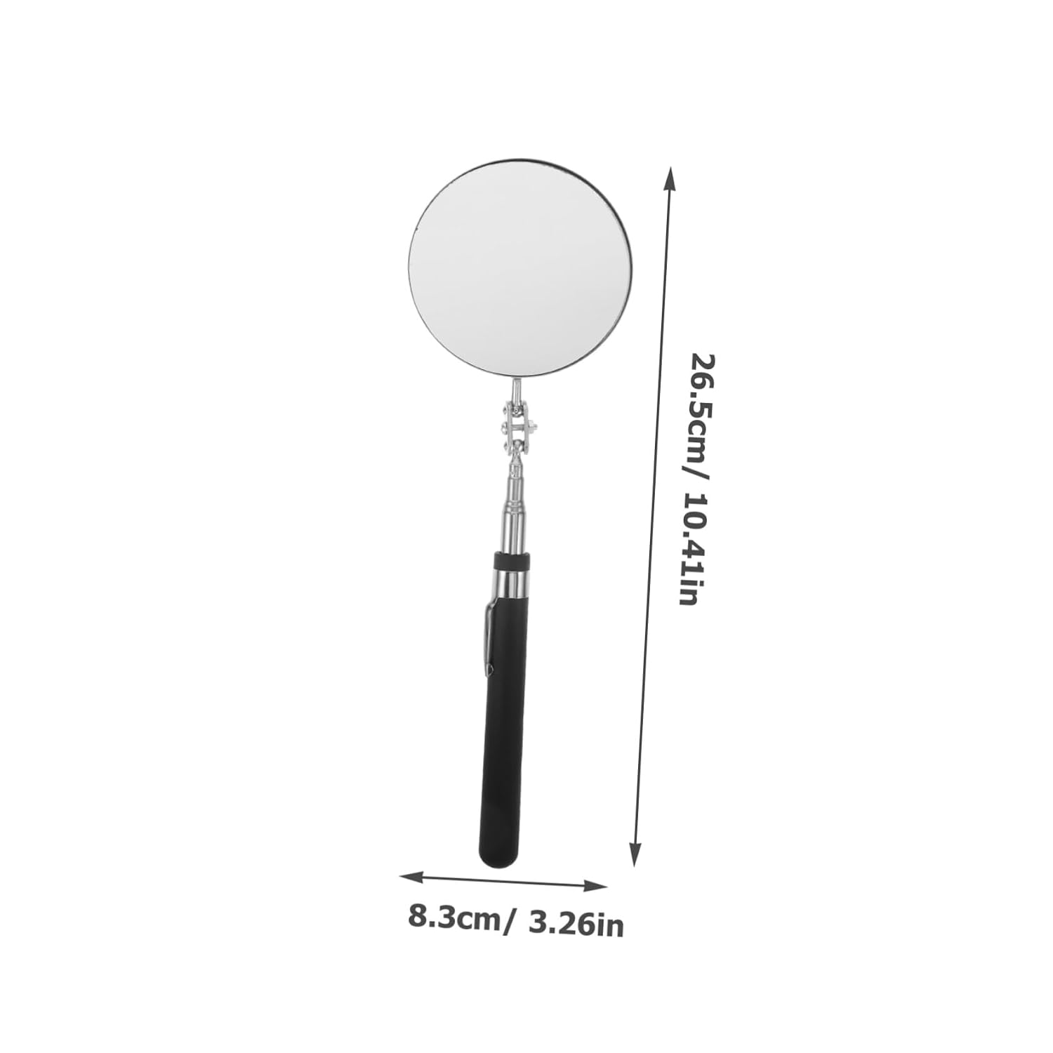 ERINGOGO Telescoping Inspection Mirror with Ergonomic Handle Extendable Tool for Car Maintenance and Extra Viewing Portable Design for Mechanics and Car Owners