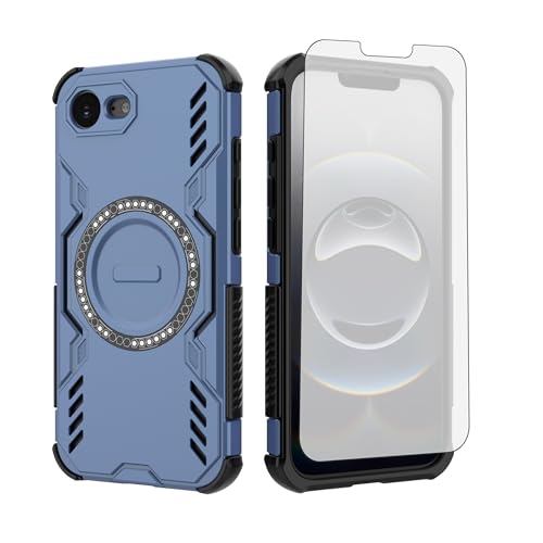Coque antichoc iPhone SE 2025 robuste avec verre trempé et anneau aimanté