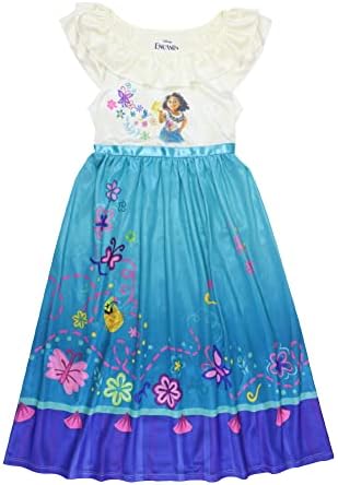 Disney Girls&#39; Encanto Fantasy Gown Nightgown, ENCANTO GARDEN 2, 4T