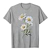 Women's t-Shirts Sunflower Shirts Vintage Flower Graphic Tees Shirts Inspirational Tees Casual Shirt Tops Womans Tops (Light Gray, XL) #4