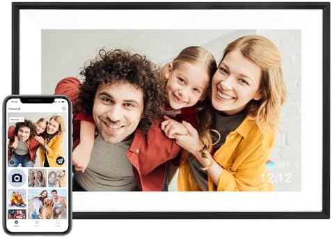 AEEZO Digital Picture Frame, 10.1 Inch Digital Photo Frame with 1...