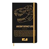 Journaling Paläontologie Memorial Notebook, A5 Dinosaurier Notebook, zum Schreiben und Zeichnen Schreiben und Zeichnen mit Gel-Kugelschreiber und Füllfederhalter Tagebuch für Frauen