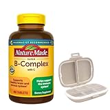 Nature Made Super B Complex, 460 Tablets Bundle with a Pill Oragnizer (2 Items)