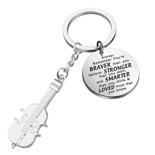Porte-clés violoncelle musique instrument taille large en métal