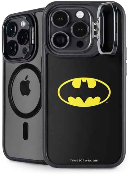 Skinit Kickstand Phone Case Compatible with iPhone 16 Pro Max - Officially Licensed DC Comics Batman Movie 1989 Logo Design