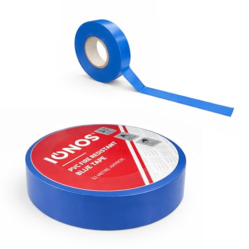 Status: IONOS Blue PVC Tape (33 metres) / fire resistant multisurface / IONPVCBLU1PKX12