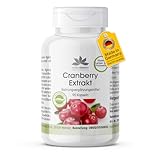Cranberry Kapseln - 90 Kapseln - schluckfreundlich - Cranberry-Extrakt 25-fach konzentriert - hochdosiert - vegan | HERBADIREKT by Warnke Vitalstoffe - Deutsche Apothekenqualität