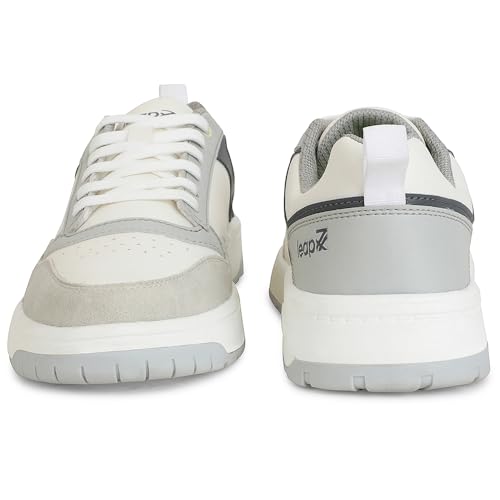 Image of Liberty Leap7x AMAZER-10E Men's Casual Lacing Sneakers, Black, Blue and White | Suitable for Walking Travel, College, Office | Comfortable Lace-Up Casual Shoes | Lightweight Stylish Fashion Footwear