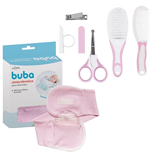 Kit Bebe Recem Nascido Cuidados + Cinta Bolsa Gel Colica (ROSA)
