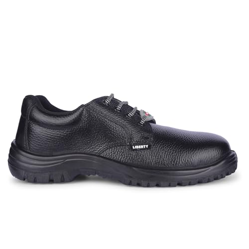 Image of Liberty Freedom SURKSHA1SK Safety Shoes for Men's with PU Insole | Comfortable for All Weather | Shock Absorber| Black- 5