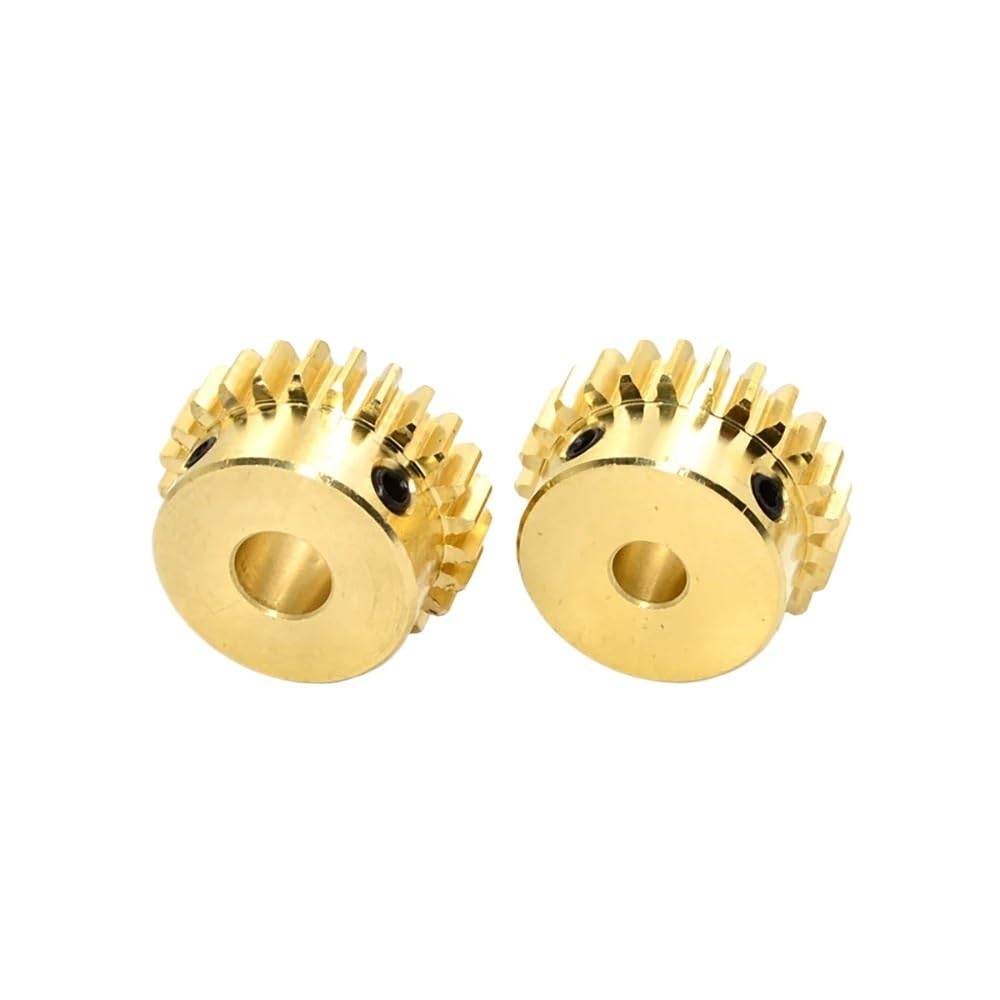 1Pcs 0.5M 20T-60T Spur Gear Brass Pinion Step Gear 0.5 Mod 20 Teeth - 60 Teeth Bore 6mm(44 Teeth)