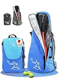 BALLO® Tennisrucksack Tennistasche [NEUHEIT] Schlägertasche Rucksack Tasche Tennis Badminton |...