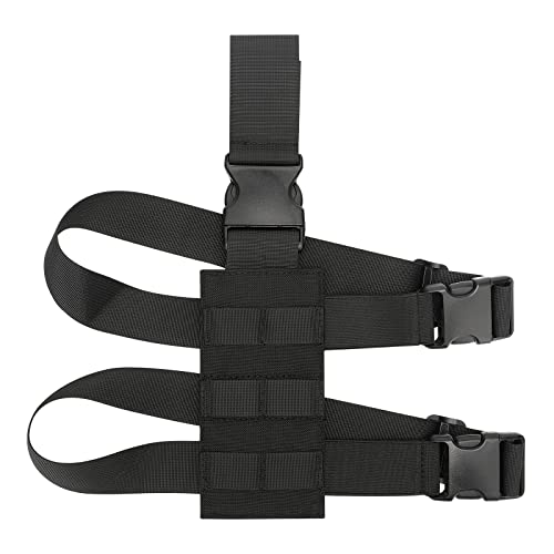 HUNTVP Cuisse Holster Tactique 1000D Nylon Molle Jambe Plateforme pour Pistolet Holster Petit Sac Pochette