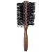 Spornette Italian 3 inch Round Boar Bristle Brush #855 with Wooden Handle for Blowouts, Styling, Volume, Straightening & Curling Medium, Long, Thin, Thick, Straight, Curly, & Normal Hair