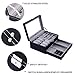 FINEFEY Watch Box Sunglasses Organizer with Jewelry Box for Men Women