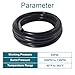 GEPHYNM Vacuum Hose Automotive, 10 FT 3/8 Inch ID Vacuum Line, 130PSI Max Pressure Vacuum Lines Automotive, Silicone Hose