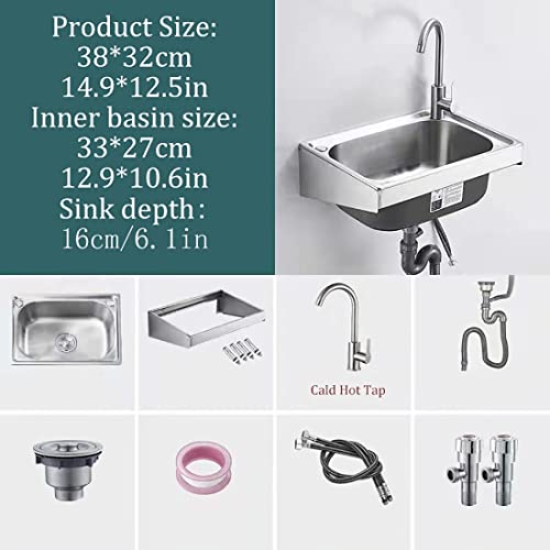 Évier utilitaire 1 compartiment avec robinet pour station de lavage - 3