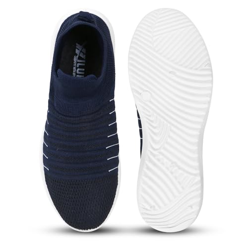 Image of XENIX Light Weight Breathable Knitted Men Socks /Slip-on Sports Shoes for Jogging & Cycling, Training |Premium Socks Sports Shoes|Eva Socks Knitted Running Shoes