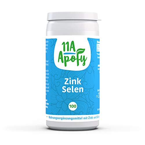 11A-Apofy | Zink Selen | 15 mg reines Zink und 100 µg Selen pro Tagesdosis | 100 Kapseln Cover