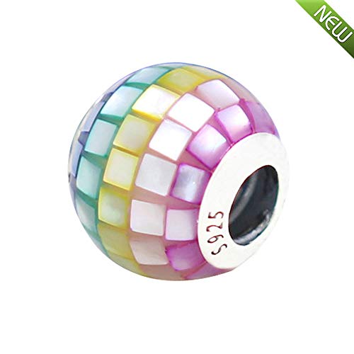 Bracelets Pandora originaux : charm perle mosaïque multicolore - 2