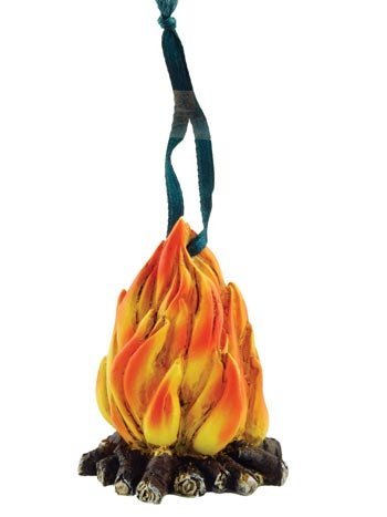 Camping Camp Fire Figure Collectible Ornament, 2-inch, Tree Decoration by Home Collection