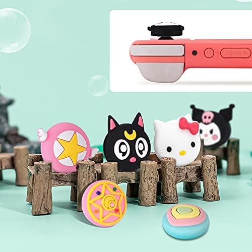 DLseego 6 PCS Switch Thumb Grip Joystick Caps, Soft Silicone Anti-slip Analog Thumbstick Cover Cpas for Switch & Switch Lite, Kawaii Cat Theme