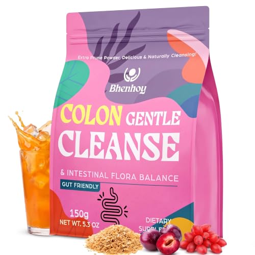 Colon Detox Cleanse Fiber Powder, Constipation Relief for Adults Gut