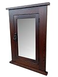 Solid Oak Dark Mission Recessed Medicine Cabinet/Solid Wood & Handmade