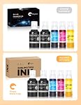 Hiipoo 580ML Encre de sublimation pour EcoTank Imprimante à jet d'encre Supertank ET-2400 ET-2720 ET-2760 ET-2800 ET-2803 ET-2850 ET-3760 ET-4800 ET-15000 Transfert de la presse à chaleur sur T-Shirt (Autofill/ICC-Free/Anti-UV)