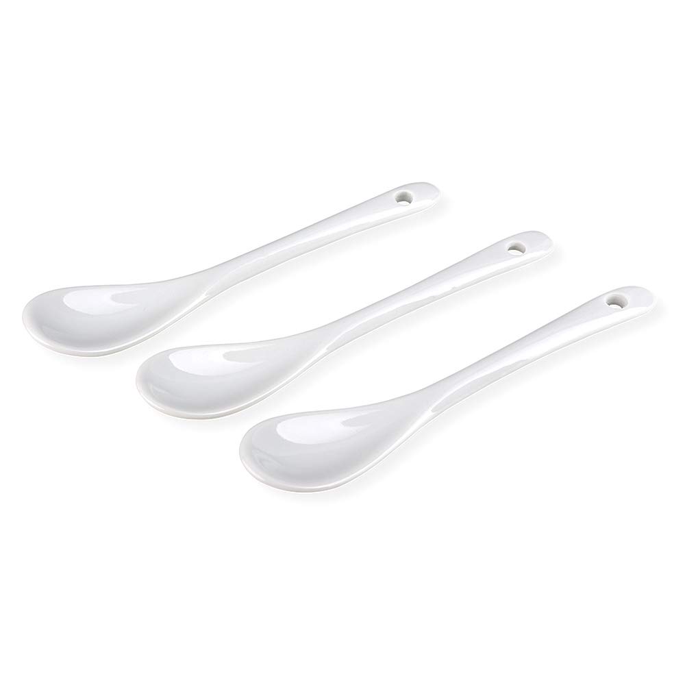 Schramm® | Cucchiaini in porcellana per uova, 12 pz, colore: bianco