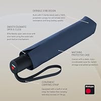 Knirps Taschenschirm A.200 Medium Duomatic – Kompakt und sturmfest – Windkanal getestet – Navy – Ansicht 7
