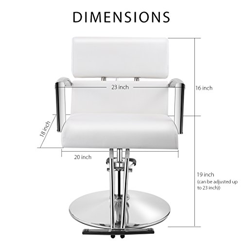 Baasha Salon Chair, Beauty Barber Chair With Vented Back Design, Purple Styling Chair For Salon, Beauty Spa Equipment Salon Chairs For Hair Stylist Women Man #TOP6