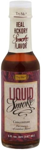Try Me Sauces TryMe Liquid Smoke –147mL – Real Hickory Smoke Flavour - Vegan, Gluten-Free, Cholesterol-Free, No Salt Added