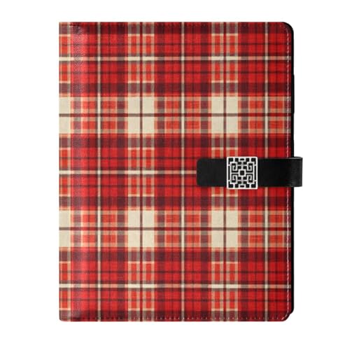 Journal intime en cuir rigide A5 avec papier épais haute qualité supérieure motif rouge
