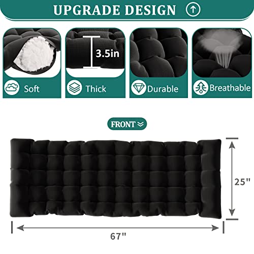 Image of UDPATIO Oversized Zero Gravity Chair Patio Reclining Chairs with Cushion | 33In Set of 2 Outdoor Folding Recliner with Pillows,Cup Holder, Foot Rest, Detachable Pad, Locking Black-xxl