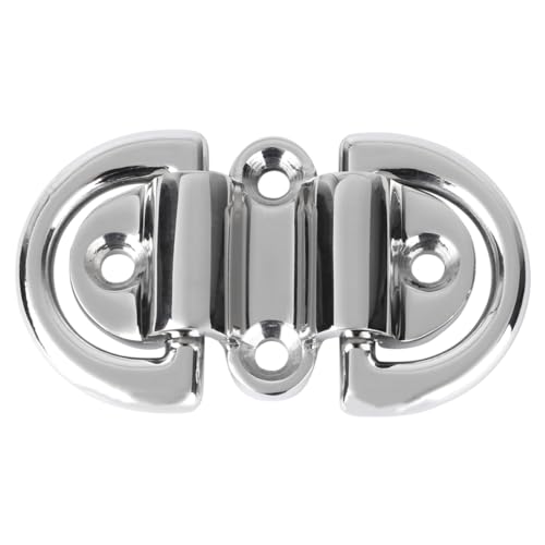 GOOHOCHY Yacht D-Ring Stake Pocket Tie d Ring Shackle Marine Grade Stainless Steel Buckle
